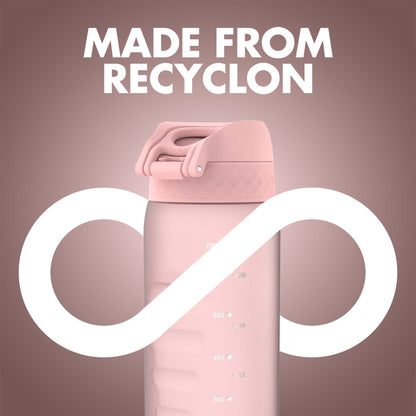 Ion8 Sport/Bike Water Bottle - Leakproof and BPA-free Water Bottle - Fits in Lunch Boxes, Handbags, Cup Holders, Backpacks and Bike Holders, 25 oz/750 ml (Pack of 1) - OneTouch 2.0 - Rose Quartz 2.0