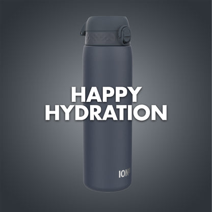 Ion8 Stainless Steel Water Bottle - Food-Safe and Odor Resistant - Fits Car Cup Holders, Backpack Pockets, and More, 40 oz / 1200 ml (Pack of 1) - OneTouch 2.0 - Navy 2.0
