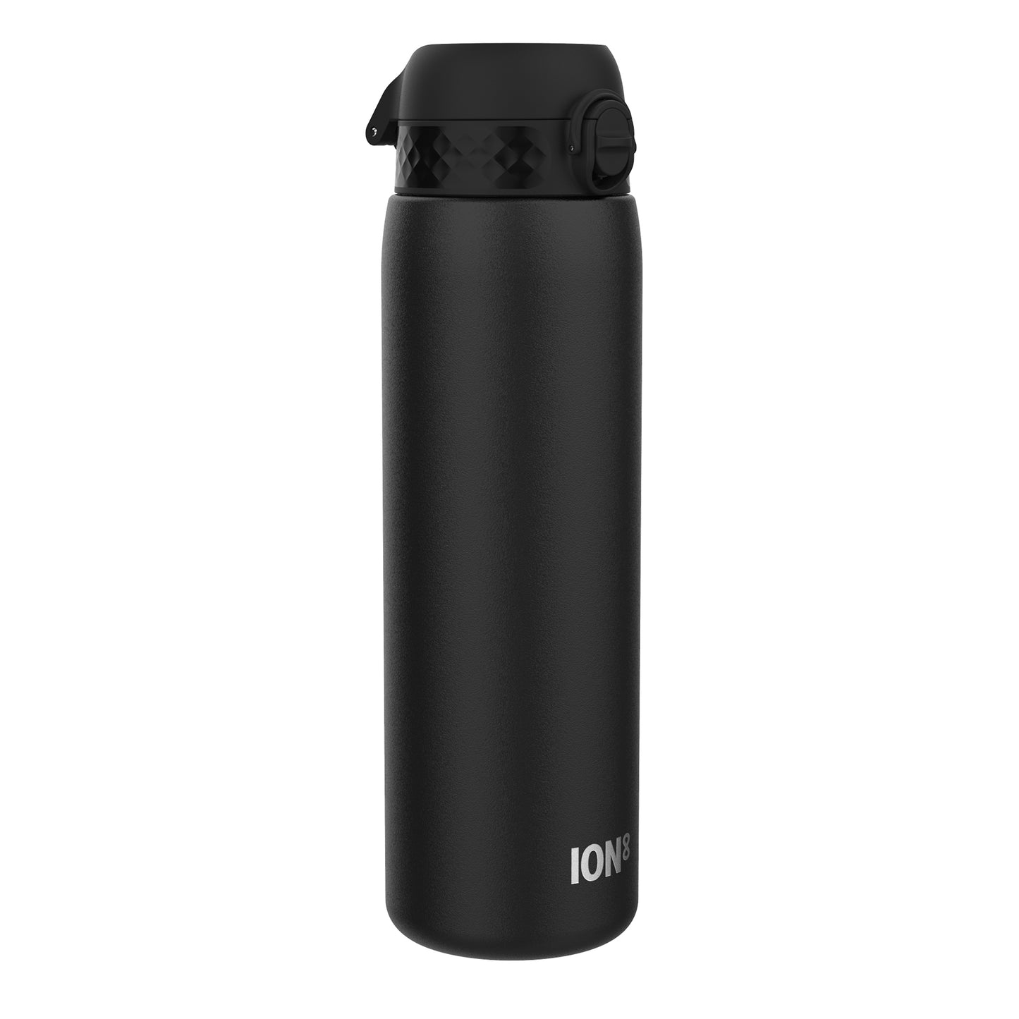 Ion8 Stainless Steel Water Bottle - Food-Safe and Odor Resistant - Fits Car Cup Holders, Backpack Pockets, and More, 40 oz / 1200 ml (Pack of 1) - OneTouch 2.0 - Black 2.0