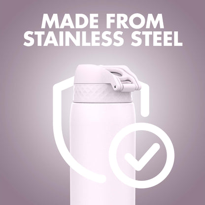 Ion8 Stainless Steel Water Bottle - Food-Safe and Odor Resistant - Fits Car Cup Holders, Backpack Pockets, and More, 40 oz / 1200 ml (Pack of 1) - OneTouch 2.0 - Lilac Dusk 2.0