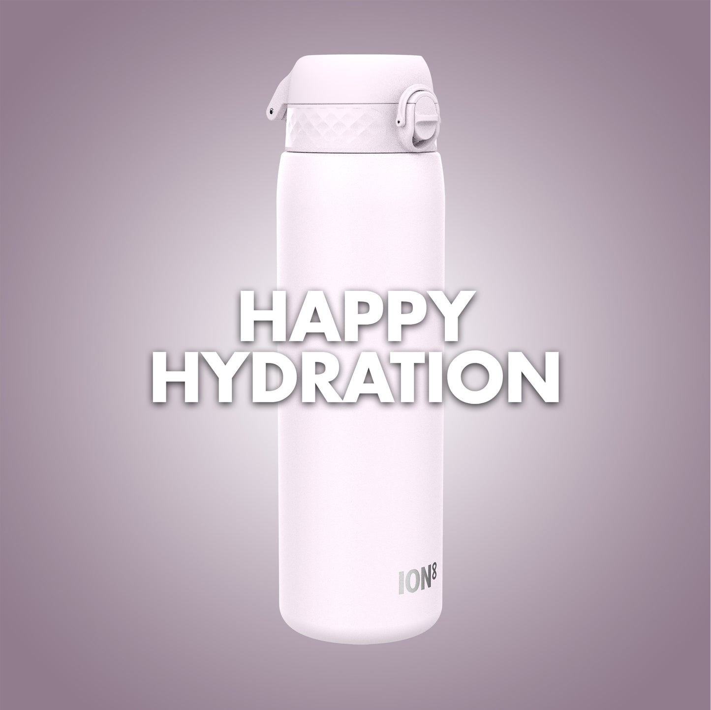 Ion8 Stainless Steel Water Bottle - Food-Safe and Odor Resistant - Fits Car Cup Holders, Backpack Pockets, and More, 40 oz / 1200 ml (Pack of 1) - OneTouch 2.0 - Lilac Dusk 2.0