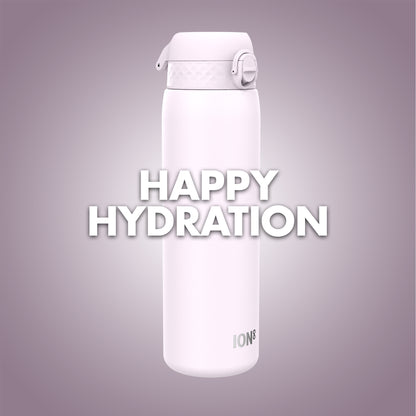 Ion8 Stainless Steel Water Bottle - Food-Safe and Odor Resistant - Fits Car Cup Holders, Backpack Pockets, and More, 40 oz / 1200 ml (Pack of 1) - OneTouch 2.0 - Lilac Dusk 2.0