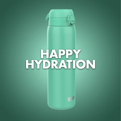 Ion8 Stainless Steel Water Bottle - Food-Safe and Odor Resistant - Fits Car Cup Holders, Backpack Pockets, and More, 40 oz / 1200 ml (Pack of 1) - OneTouch 2.0 - Teal 2.0