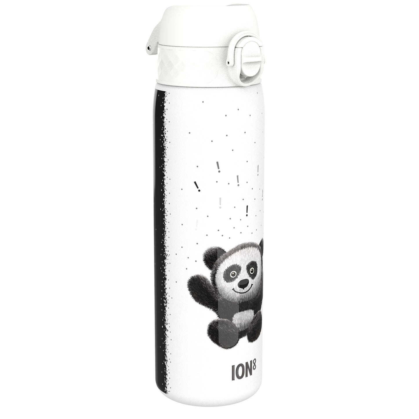 Ion8 Kid's Stainless Steel Water Bottle - Food-Safe and Odor Resistant - Fits Car Cup Holders, Backpack Pockets and More, 20 oz / 600 ml (Pack of 1) - Panda
