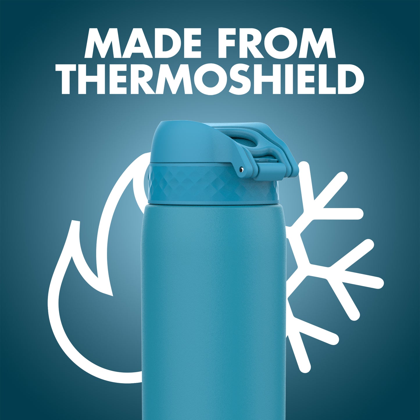 Ion8 Double Wall Stainless Steel Leakproof Water Bottle - 34 oz/1000 ml - Blue