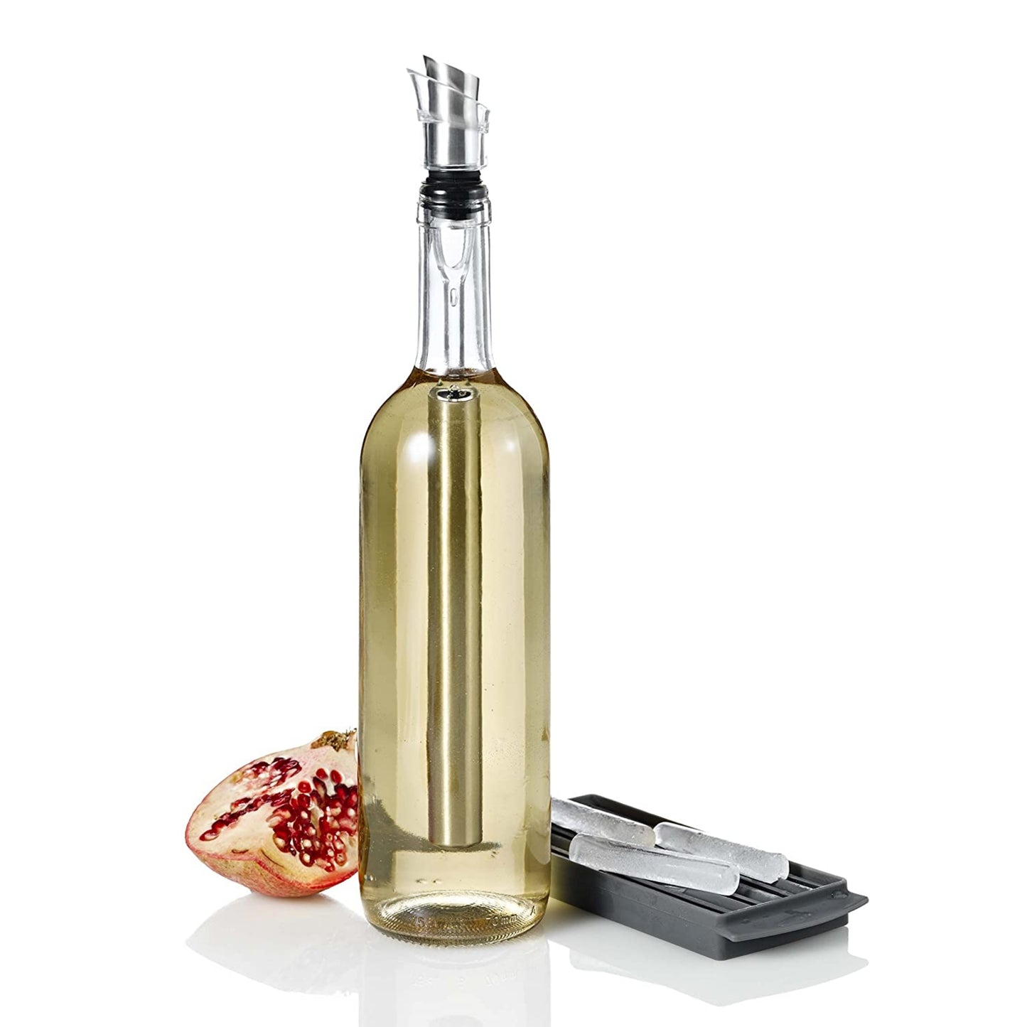 AdHoc IcePour 3-in-1 Wine Pourer, Aerator, and Chiller, 7.5", Stainless