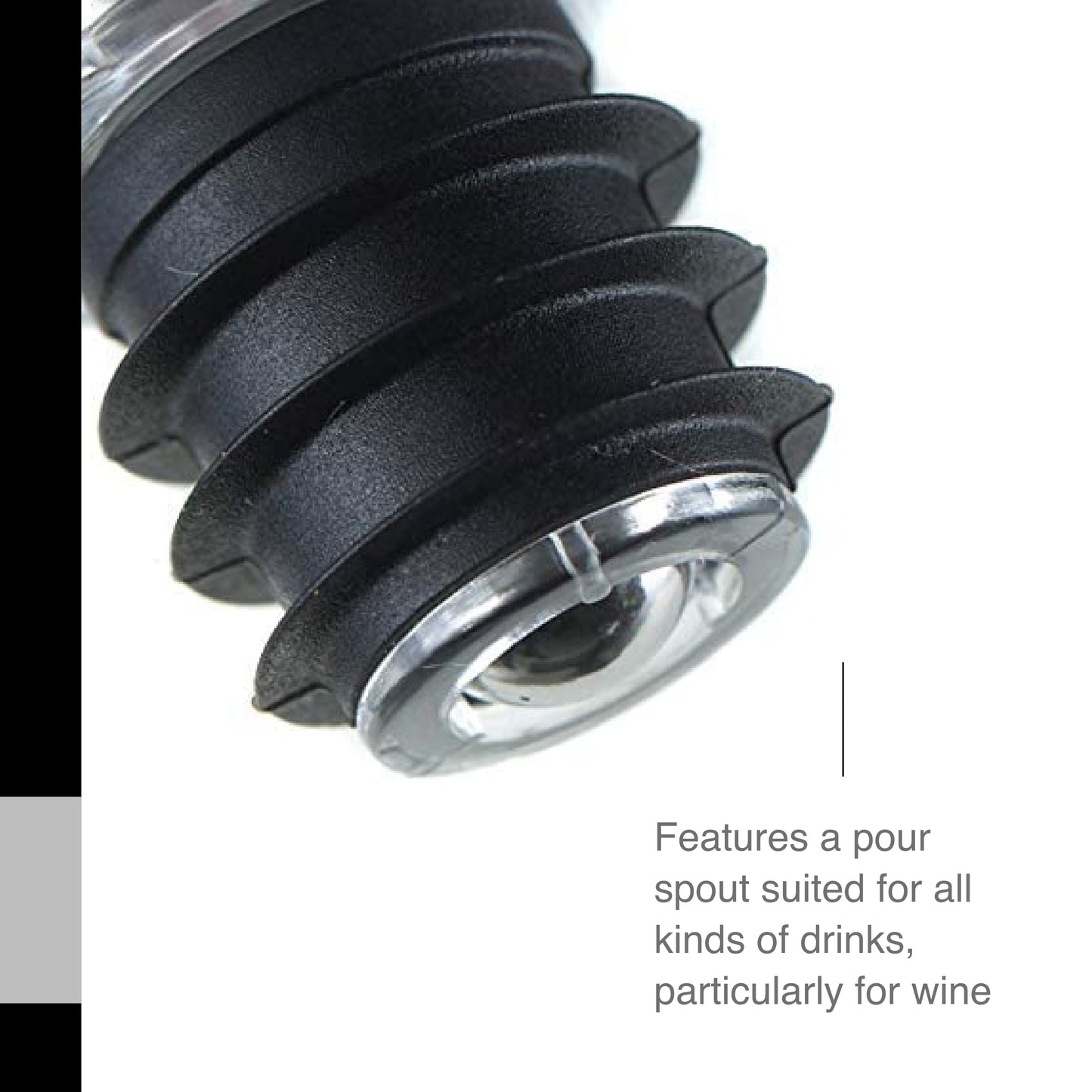 AdHoc IcePour 3-in-1 Wine Pourer, Aerator, and Chiller, 7.5", Stainless