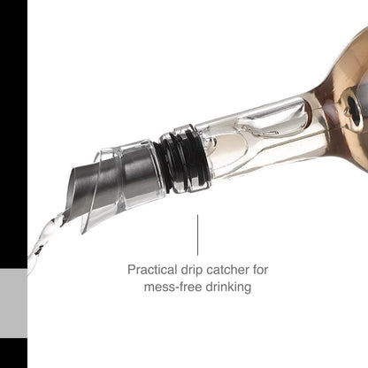 AdHoc IcePour 3-in-1 Wine Pourer, Aerator, and Chiller, 7.5", Stainless