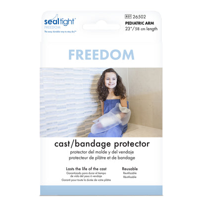 Brownmed Seal-Tight Pediatric Freedom Cast Protector ‚Äì Latex-Free Waterproof Cast and Wound Cover ‚Äì Arm Cast and Bandage Cover ‚Äì Durable & Reusable ‚Äì Lasts Life of Cast ‚Äì Made in USA