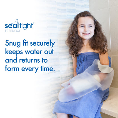 Brownmed Seal-Tight Pediatric Freedom Cast Protector ‚Äì Latex-Free Waterproof Cast and Wound Cover ‚Äì Arm Cast and Bandage Cover ‚Äì Durable & Reusable ‚Äì Lasts Life of Cast ‚Äì Made in USA