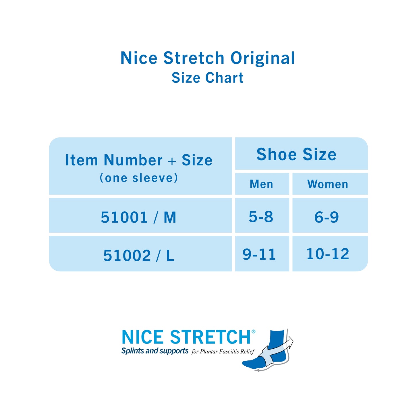 Nice Stretch Original - Plantar Fasciitis Night Splint, Medium