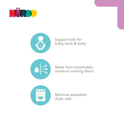 NuRoo Pocket Hands-Free, Skin-to-Skin Baby Carrier in Black, Medium