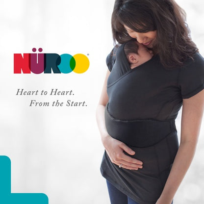 NuRoo Pocket Hands-Free, Skin-to-Skin Baby Carrier in Black, Medium