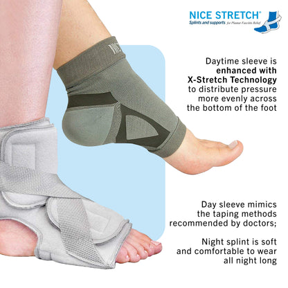 Nice Stretch Total Solution Plantar Fasciitis Relief Kit, Large/X-Large