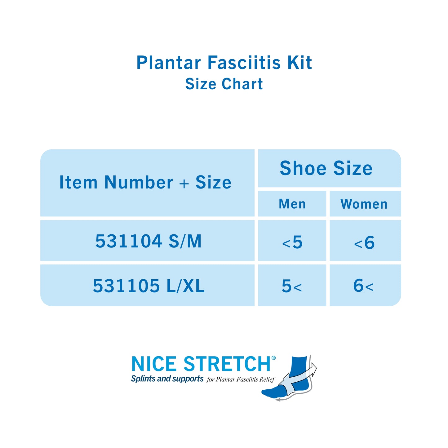 Nice Stretch Total Solution Plantar Fasciitis Relief Kit, Large/X-Large