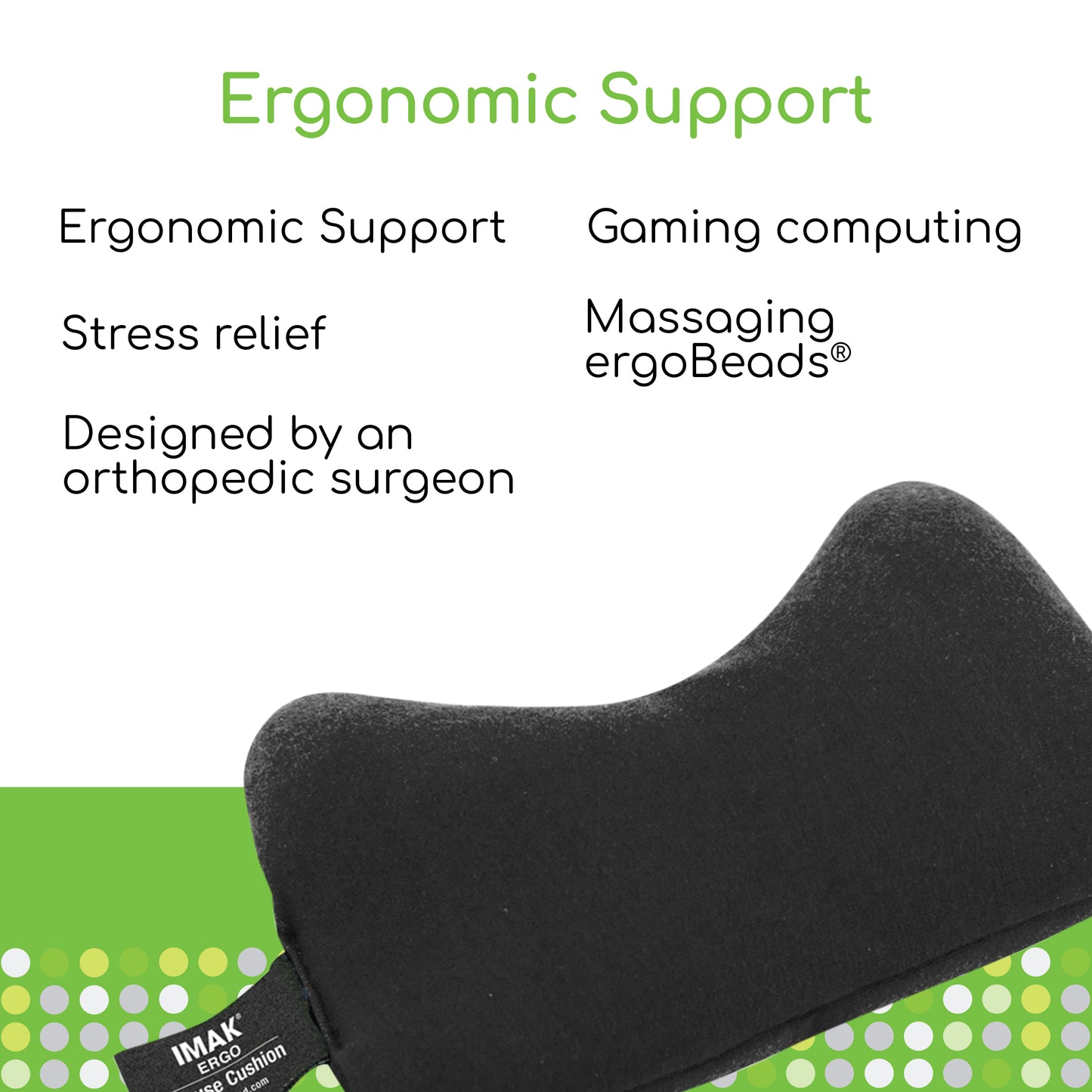 IMAK Ergo Mouse Cushion, Black
