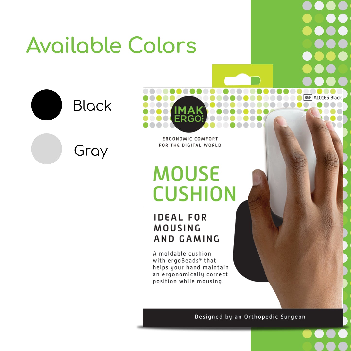 IMAK Ergo Mouse Cushion, Black