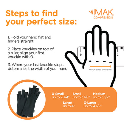 IMAK Compression Arthritis Gloves - Black, Small