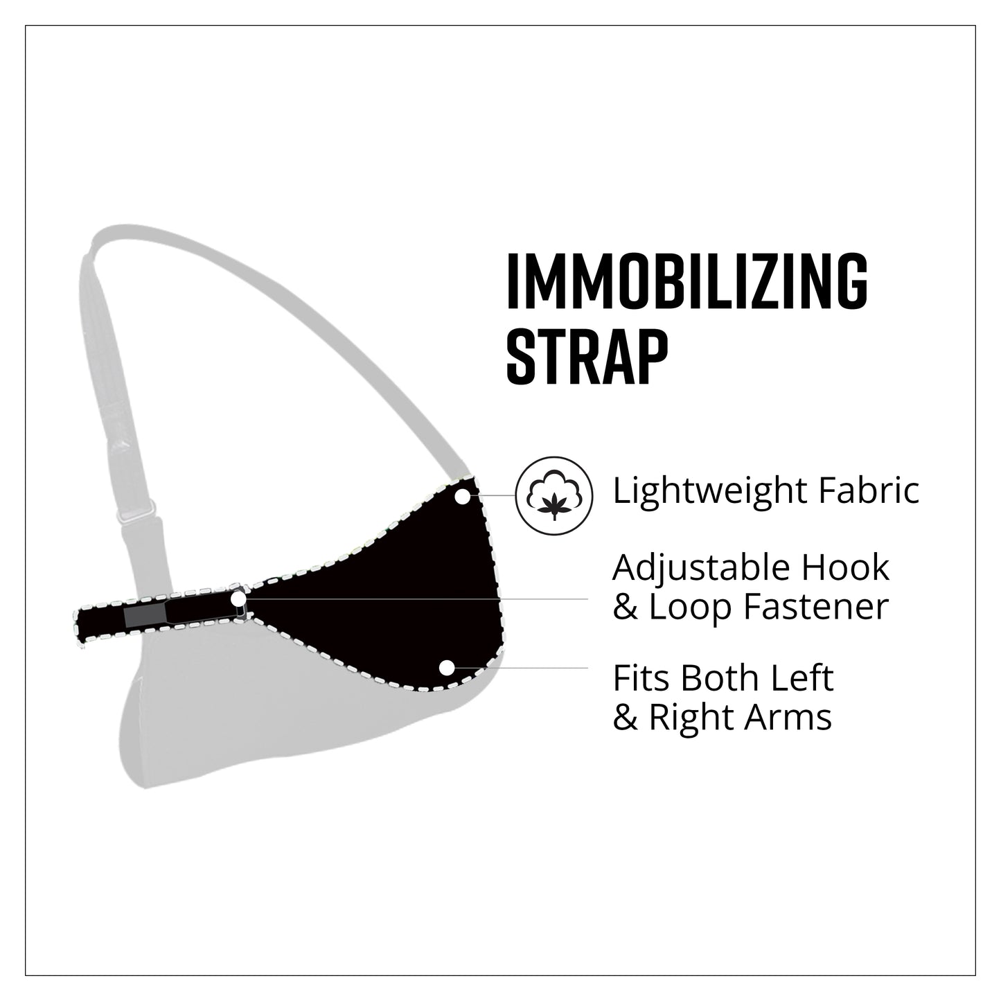 Joslin Swathe Immobilizer Strap, Gently Holds the Arm Against the Body When Used With the Ultimate Arm Sling¬Æ (Sold Separately) to Provide a Secure Low Impact Immobilizing System, Goliath Swathe