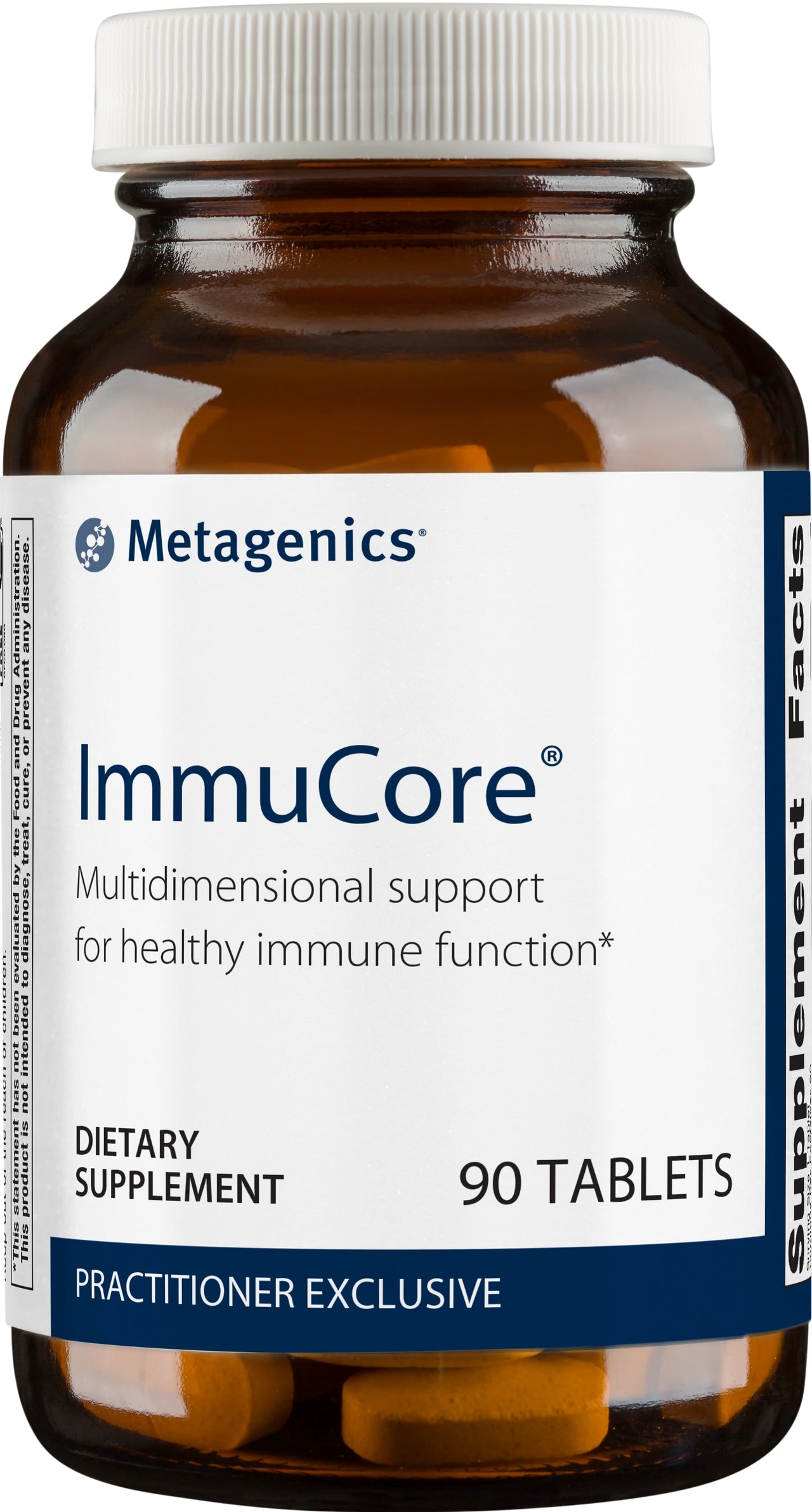 Metagenics ImmuCore, Multidimensional Support Supplement for Healthy Immune Function with Vitamin C, Vitamin D, Zinc and a Blend of Mushroom Extracts - 90 Tablets