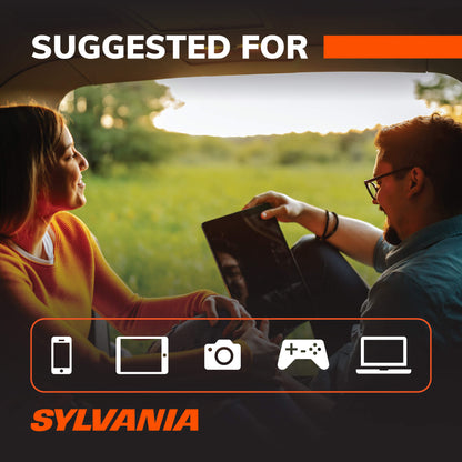 SYLVANIA - 120W Continuous / 240W Peak Power Inverter | DC 12V to 110V AC Power Car / RV Converter, 2 USB Ports 5V DC 3.1A Shared, Power / Fault LED Indicator, 12V Plug with Replaceable Fuse