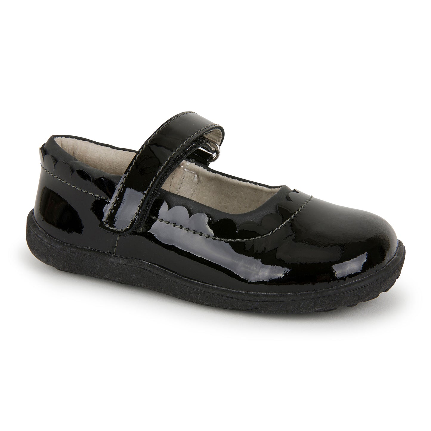 See Kai Run, Jane II Mary Jane Shoes for Kids, Black Patent, 7