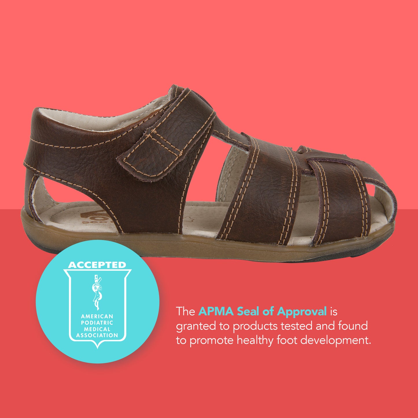 See Kai Run, Jude IV Sandals for Kids, Brown, 2.5Y