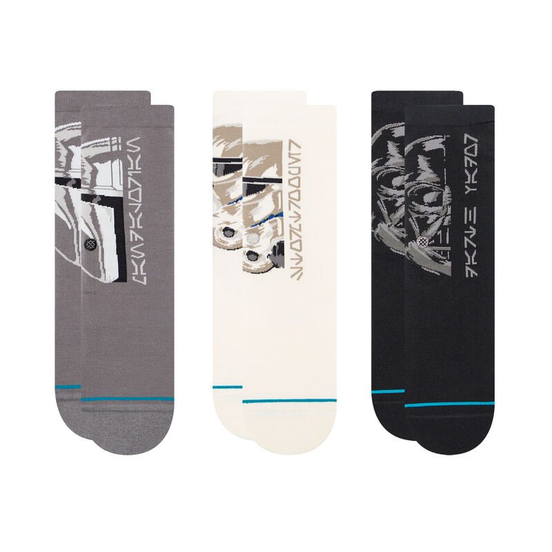 Stance Kids Trilogy 3 Pack Crew Socks (Medium, Multi)
