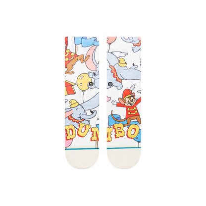 Stance Kids Dumbo By Travis Crew Socks (Medium, Off White)