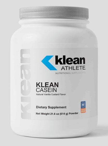 Klean Athlete | Klean Casein Protein | Designed to Help With Recovery and Reduce Muscle Breakdown.* | NSF Certified for Sport | 614 Grams Powder | Natural Vanilla Custard Flavor