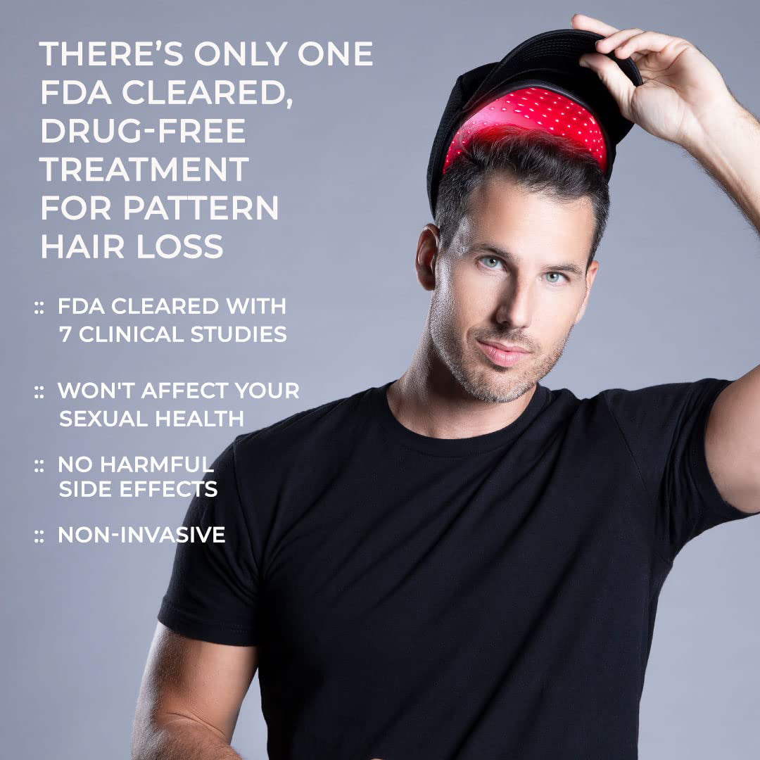 Hairmax RegrowMD Laser Hair Growth Cap, FDA Cleared, 272 Medical Grade Lasers, Hair Loss Treatment for Men and Women, Full Scalp Treatment to Reverse Thinning Hair while growing Denser, Fuller Hair