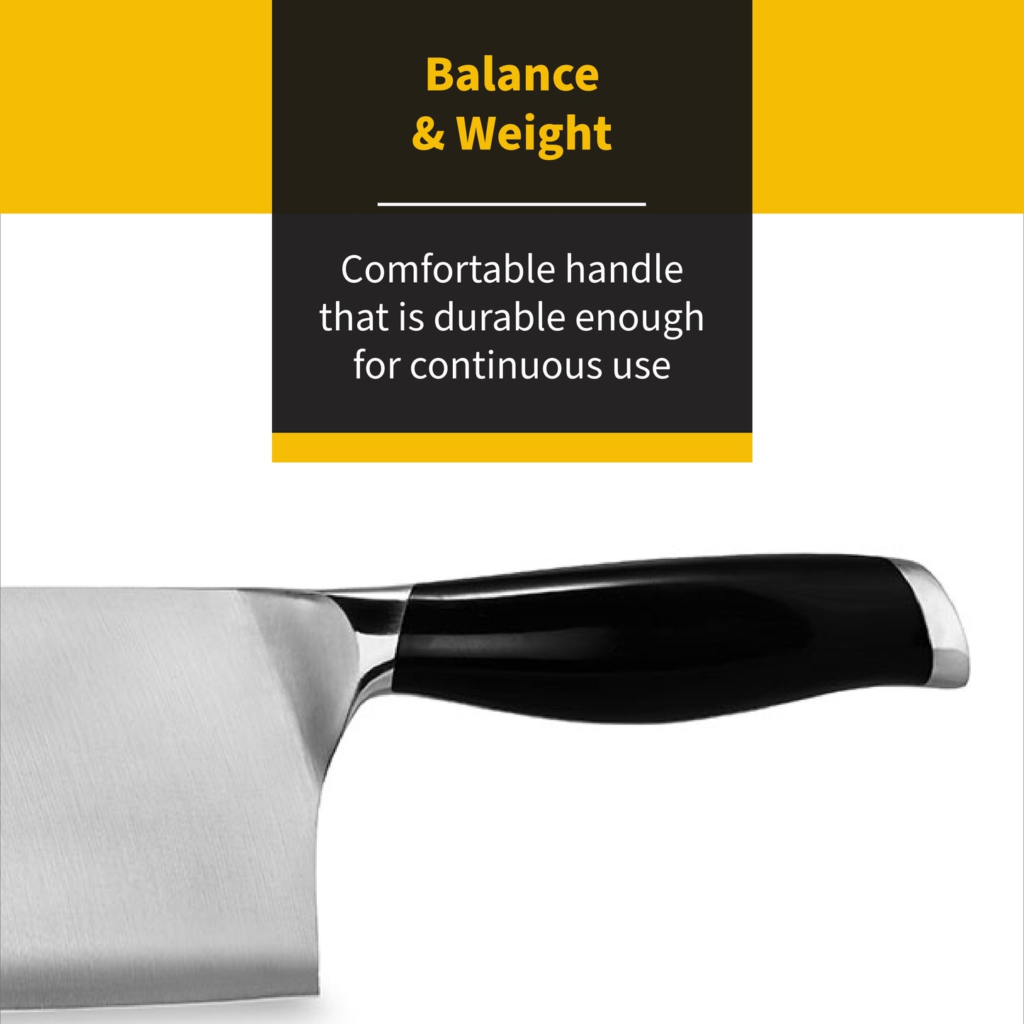 Ken Hom Cleaver Knife, 7‚Äù Stainless Steel ‚Äì Chop and Cut Meat, Poultry & Vegetables, Silver