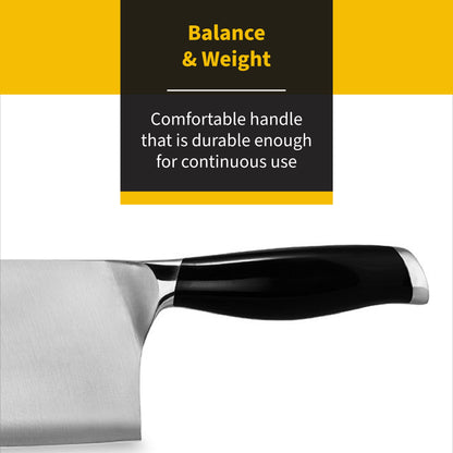 Ken Hom Cleaver Knife, 7‚Äù Stainless Steel ‚Äì Chop and Cut Meat, Poultry & Vegetables, Silver