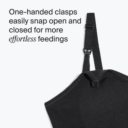 Knix Seamless BlissFit Leakproof Nursing Bra - Black - Medium (Fits 34A, 34B, 34C, 34D, 34DD)