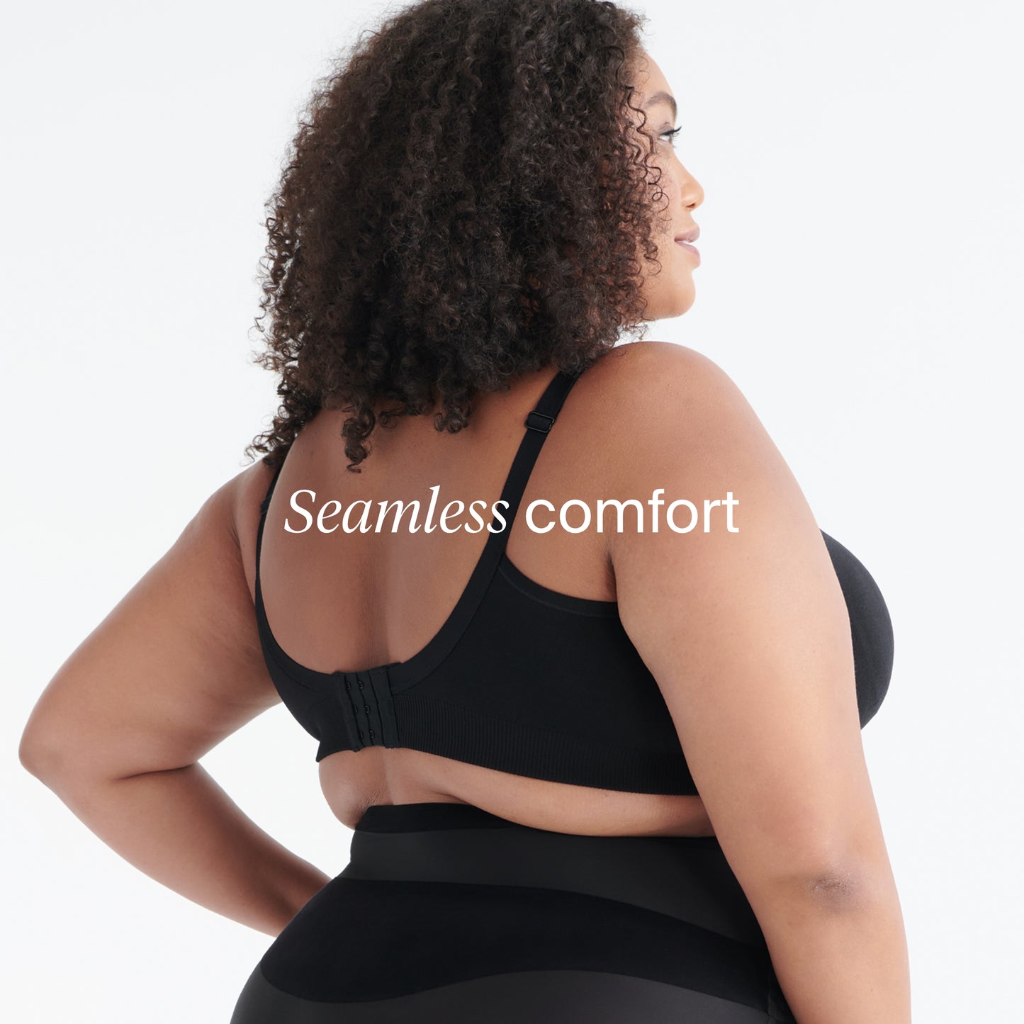 Knix Seamless BlissFit Leakproof Nursing Bra - Black - Medium (Fits 34A, 34B, 34C, 34D, 34DD)