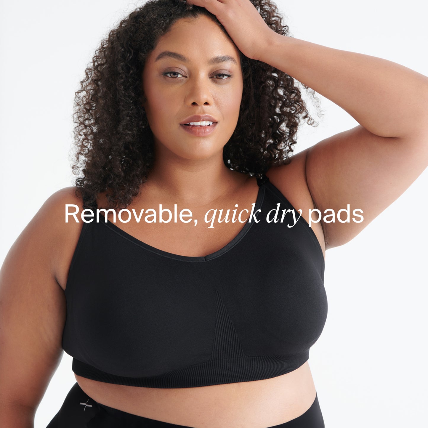 Knix Seamless BlissFit Leakproof Nursing Bra - Black - XX-Large+ (Fits 40E, 40F, 40G)
