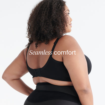 Knix Seamless BlissFit Leakproof Nursing Bra - Black - XX-Large+ (Fits 40E, 40F, 40G)