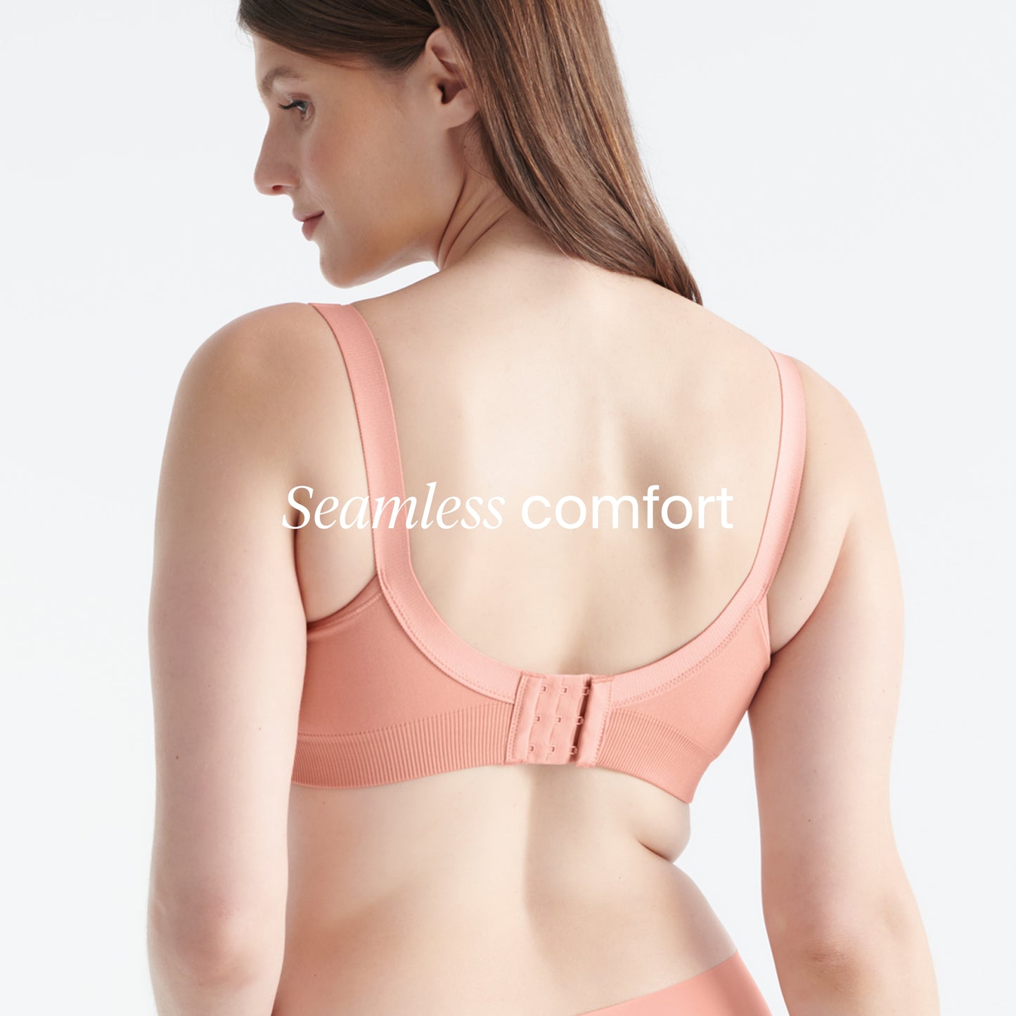 Knix Seamless BlissFit Leakproof Nursing Bra - Pink Ginger - Large (Fits 36A, 36B, 36C, 36D, 36DD)