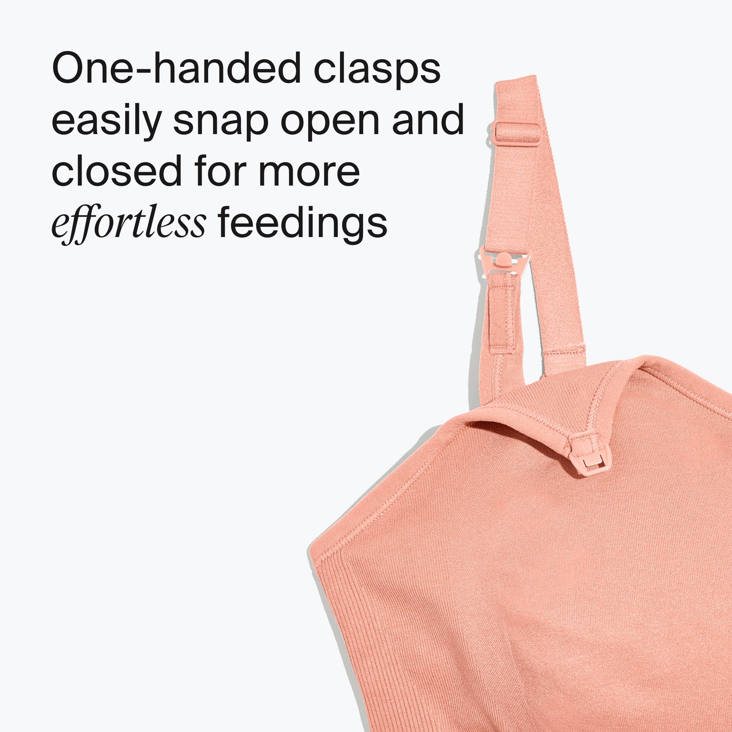Knix Seamless BlissFit Leakproof Nursing Bra - Pink Ginger - Medium (Fits 34A, 34B, 34C, 34D, 34DD)