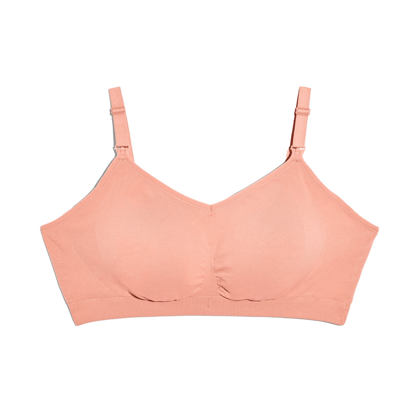 Knix Seamless BlissFit Leakproof Nursing Bra - Pink Ginger - Small (Fits 32A, 32B, 32C, 32D, 32DD)