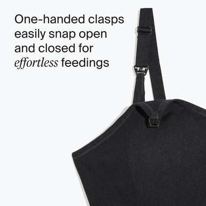 Knix Seamless BlissFit Leakproof Nursing Tank - Black - Large+ (Fits 36E, 36F, 36G)
