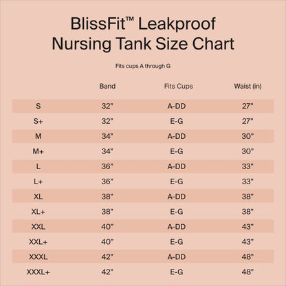 Knix Seamless BlissFit Leakproof Nursing Tank - Pink Ginger - Large+ (Fits 36E, 36F, 36G)