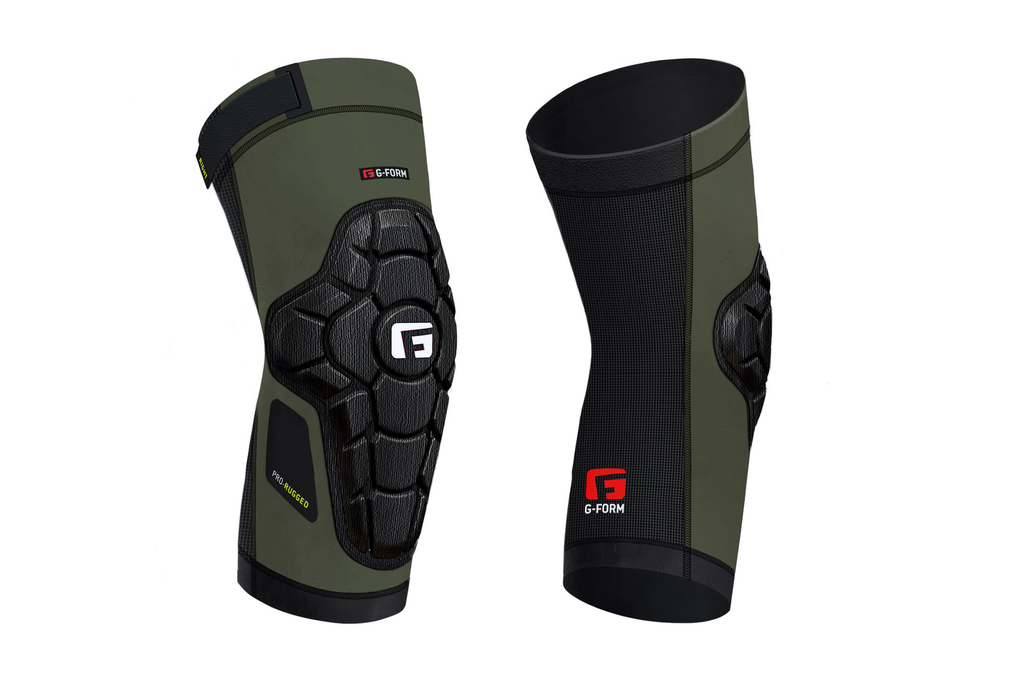 G-Form Pro-Rugged Knee Pad - Tactical Knee Pads & Knee Support - Army Green, Adult Small
