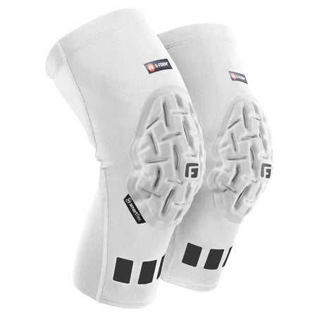 G-Form Pro Padded Compression Knee Sleeve - Knee Support for Men & Women - White, Adult Small