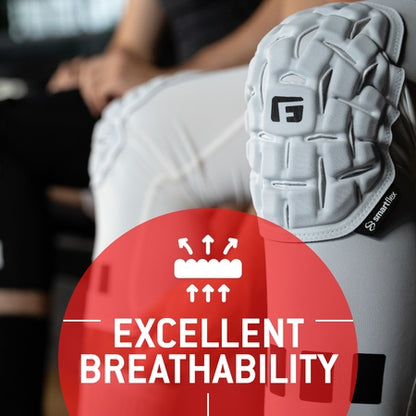 G-Form Pro Padded Compression Knee Sleeve - Knee Support for Men & Women - White, Adult XS