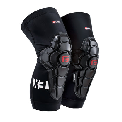 G-Form Pro-X3 Mountain Bike Knee Guards - Knee Pads for Men & Women - Black/White, Adult XL