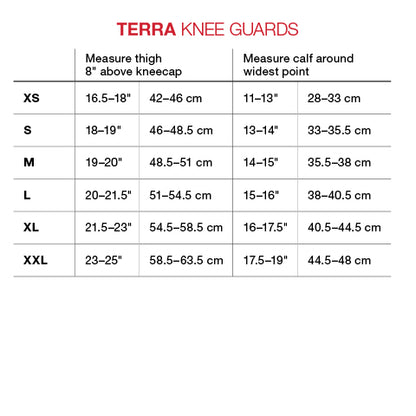 G-Form Terra Knee Guards, Black, Adult XS