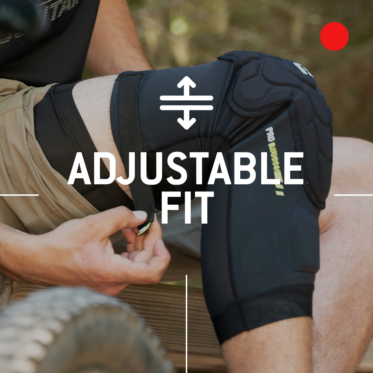 G-Form Pro-Rugged 2 MTB Knee Guards - Mountain Bike Knee Pads for Men & Women - Black, Adult XS