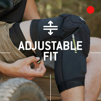 G-Form Pro-Rugged 2 MTB Knee Guards - Mountain Bike Knee Pads for Men & Women - Black, Adult XXL