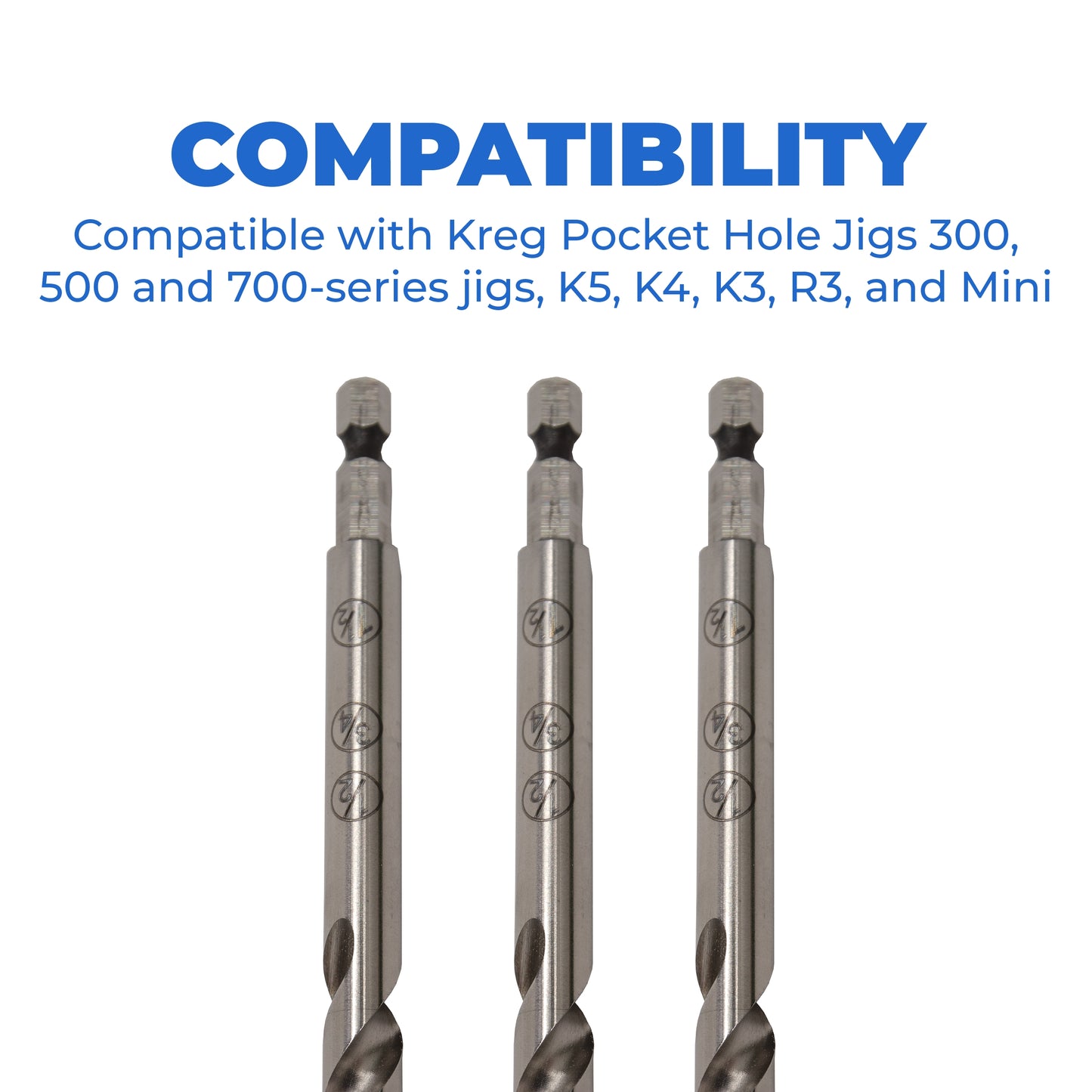 Kreg KPHA300 Easy-Set Pocket Hole Drill Bit | 2 Pack